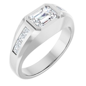 Platinum 1 5/8 CTW Lab-Grown Diamond Band