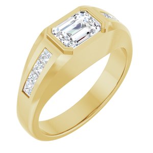 14K Yellow 1 5/8 CTW Lab-Grown Diamond Band