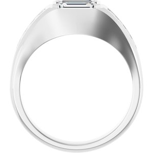 Platinum 1 5/8 CTW Lab-Grown Diamond Band