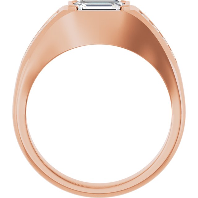 14K Rose 9/10 CTW Lab-Grown Diamond Band