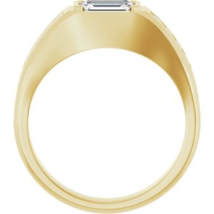 14K Yellow 1 5/8 CTW Lab-Grown Diamond Band