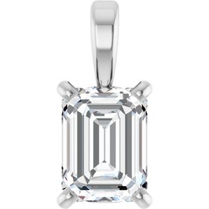 Sterling Silver 1/3 CT Lab-Grown Diamond Pendant