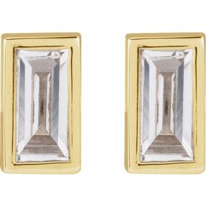 14K Yellow .07 CT Lab-Grown Diamond Stud Earring