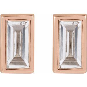 14K Rose .07 CT Lab-Grown Diamond Stud Earring