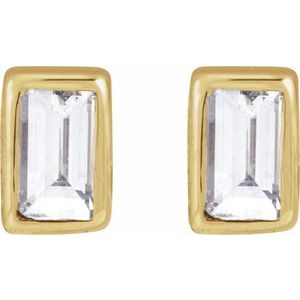 14K Yellow .03 CT Lab-Grown Diamond Stud Earring