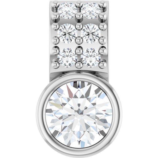 Sterling Silver 1/4 CTW Lab-Grown Diamond Pendant