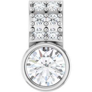 Sterling Silver 1/4 CTW Lab-Grown Diamond Pendant