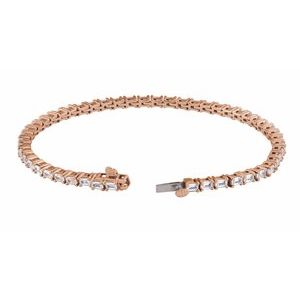 14K Rose 5 CTW Lab-Grown Diamond Line 7" Bracelet