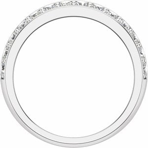 14K White 2 CTW Lab-Grown Diamond Band