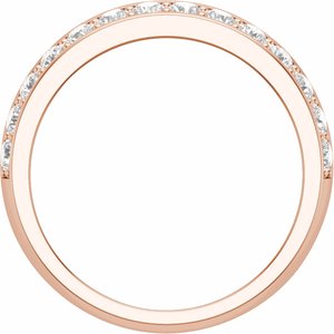 14K Rose 2 CTW Lab-Grown Diamond Band