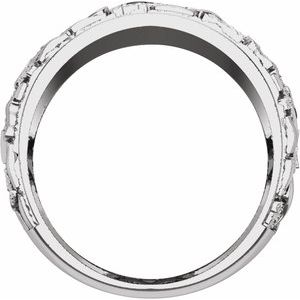 14K White 1/2 CTW Lab-Grown Diamond Band