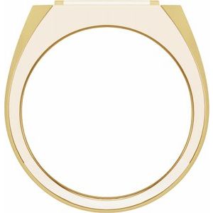 14K Yellow 9/10 CTW Lab-Grown Diamond Mens Band