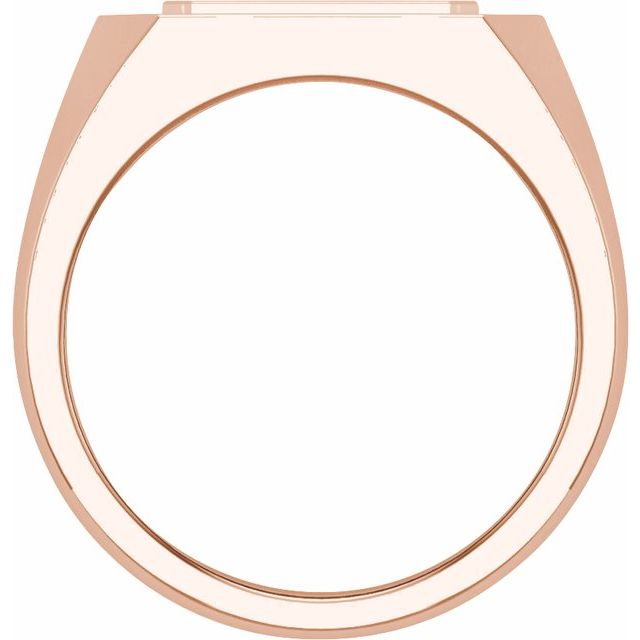 14K Rose 9/10 CTW Lab-Grown Diamond Mens Band