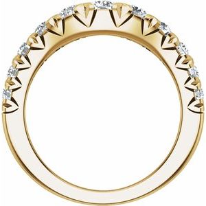 14K Yellow 1 CTW Lab-Grown Diamond Contour Band