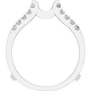 14K White 1/2 CTW Lab-Grown Diamond Ring Guard