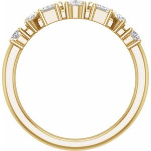 14K Yellow 9/10 CTW Lab-Grown Diamond Anniversary Band