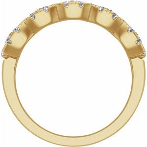 14K Yellow 1 1/5 CTW Lab-Grown Diamond Anniversary Band