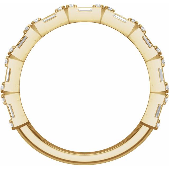 14K Yellow 2 CTW Lab-Grown Diamond Anniversary Band