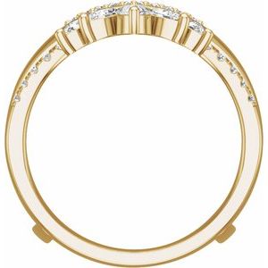 14K Yellow 1 1/3 CTW Lab-Grown Diamond Ring Guard