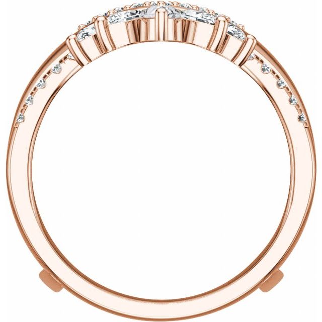 14K Rose 1 1/3 CTW Lab-Grown Diamond Ring Guard