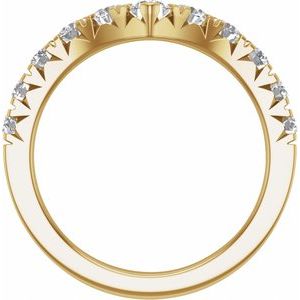 14K Yellow 1 CTW Lab-Grown Diamond Contour Band