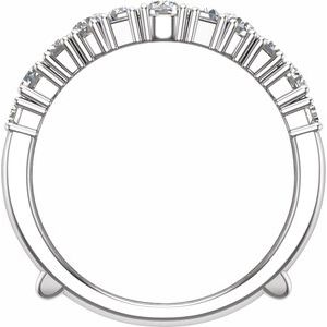 14K White 2 CTW Lab-Grown Diamond Ring Guard