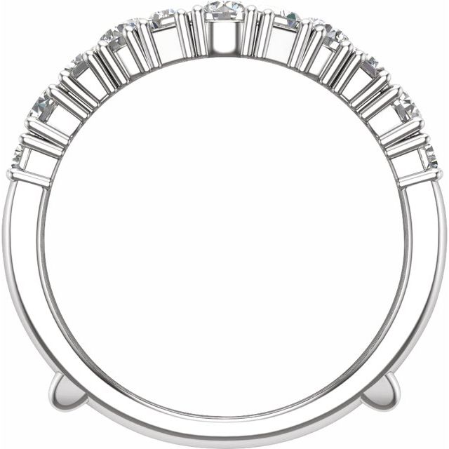14K White 2 CTW Lab-Grown Diamond Ring Guard