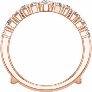 14K Rose 2 CTW Lab-Grown Diamond Ring Guard