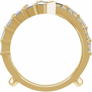 14K Yellow 1 1/4 Lab-Grown Diamond Ring Guard