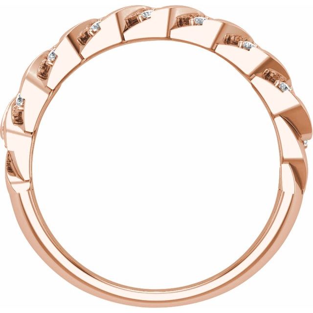 14K Rose 3/4 CTW Lab-Grown Diamond Band