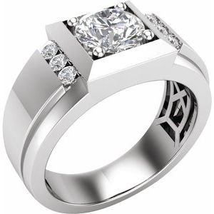 14K White 1 3/4 CTW Lab-Grown Diamond Band