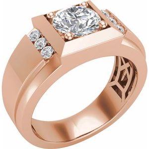 14K Rose 1 3/4 CTW Lab-Grown Diamond Band