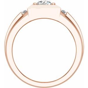14K Rose 1 3/4 CTW Lab-Grown Diamond Band