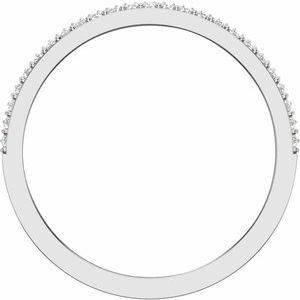 14K White 1/2 CTW Lab-Grown Diamond Band
