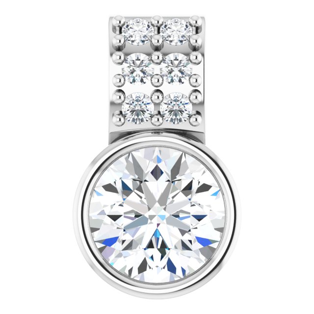 Platinum 3/8 CTW Lab-Grown Diamond Pendant