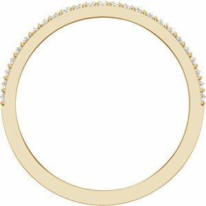 14K Yellow 1/2 CTW Lab-Grown Diamond Band