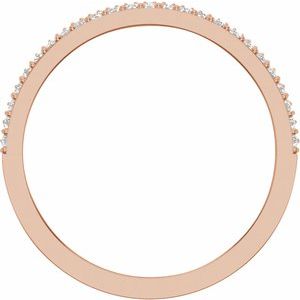 14K Rose 1/2 CTW Lab-Grown Diamond Band