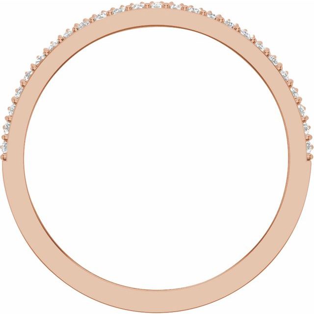 14K Rose 1/2 CTW Lab-Grown Diamond Band