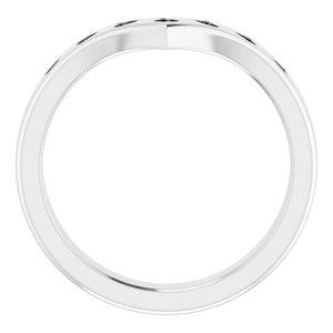 Platinum 1/5 CTW Lab-Grown Diamond Contour Band