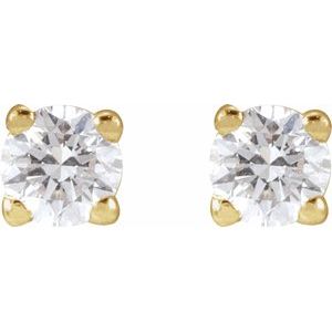 14K Yellow 1/6 CTW Lab-Grown Diamond Earrings