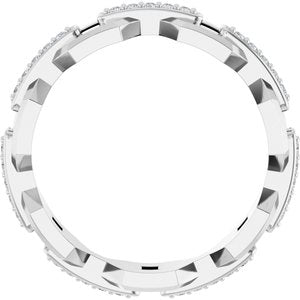 Platinum 1/5 CTW Lab-Grown Diamond Band
