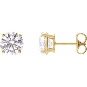 14K Yellow 2 1/2 CTW Lab-Grown Diamond Stud Earrings