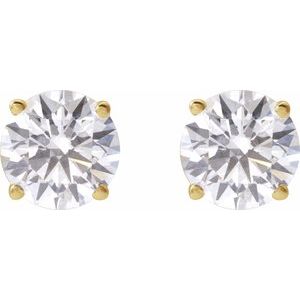 14K Yellow 3 CTW Lab-Grown Diamond Stud Earrings