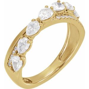 14K Yellow 1 1/8 CTW  Lab-Grown Diamond Ring