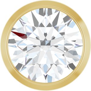 14K Yellow 3/4 CT Lab-Grown Diamond Slide Pendant