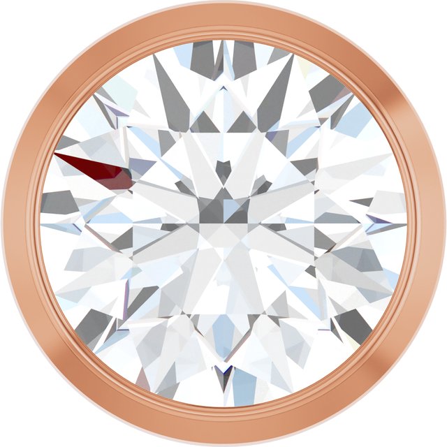 14K Rose 3/4 CT Lab-Grown Diamond Slide Pendant
