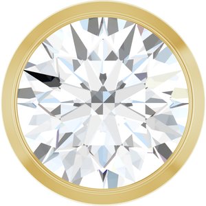 14K Yellow 1 CT Lab-Grown Diamond Slide Pendant