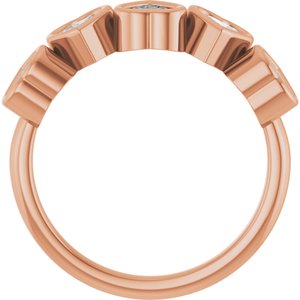 14K Rose 1 1/8 CTW Lab-Grown Diamond Ring