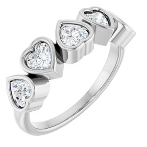 Sterling Silver 1 1/8 CTW Lab-Grown Diamond Ring