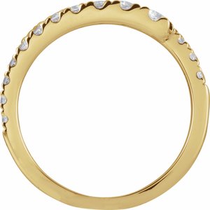 14K Yellow 9/10 CTW Lab-Grown Diamond Bypass Ring